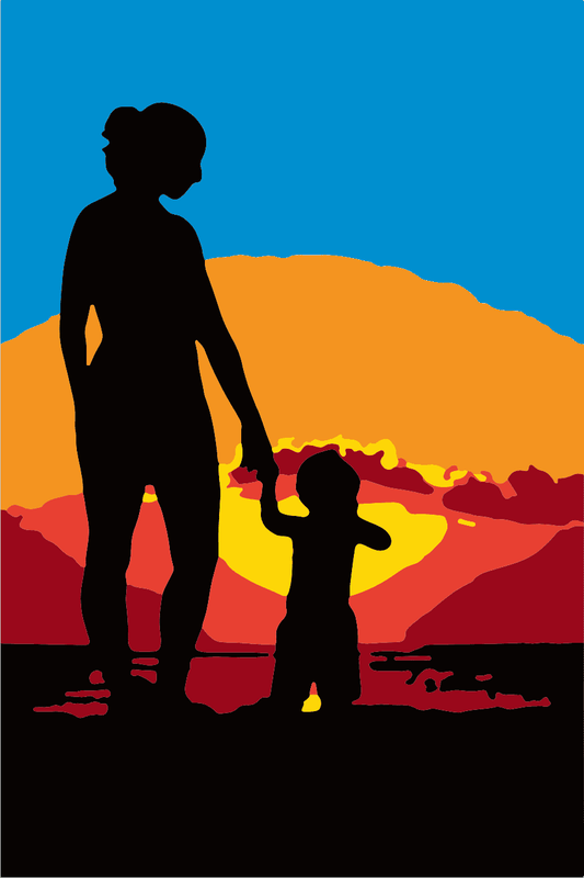 Mom and Child Paint Kit